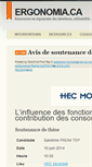 Mobile Screenshot of ergonomia.ca
